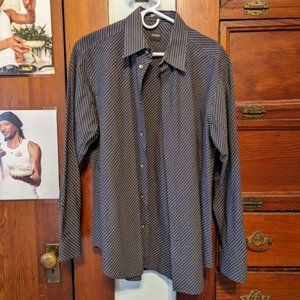 Slates by Dockers Men's Button-Down Long-Sleeve Shirt Size M